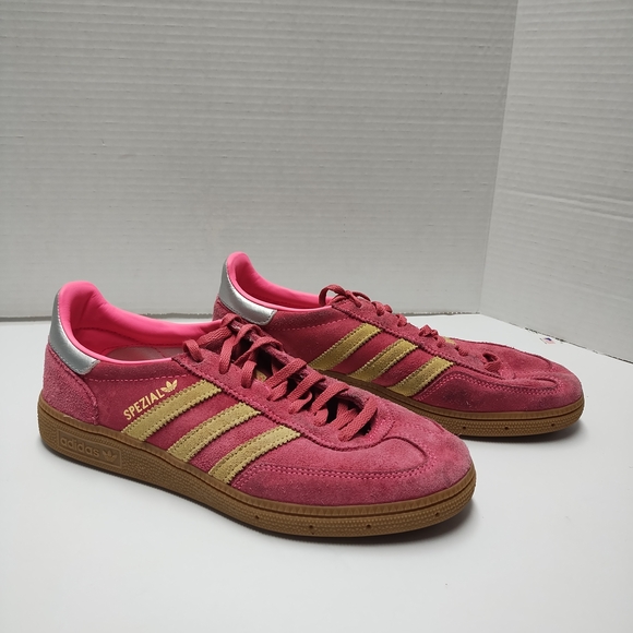adidas Shoes - Adidas Spezial Pink and Gold Women's Athletic Shoes